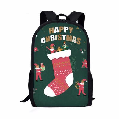 China 2021 Customs New Design Kid School Backpack Waterproof Christmas Style Bag Other Backpacks Backpacking Package for sale