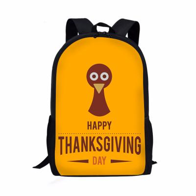 China Waterproof Custom Made Novation Thanksgiving Day Travel Basketball Fashion Backpack Outdoor School Bags for sale