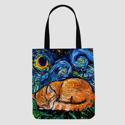 China Fashion Gift Custom Paint Cotton Wholesale Shopping Laminated Non Woven Canvas Tote Bag for sale