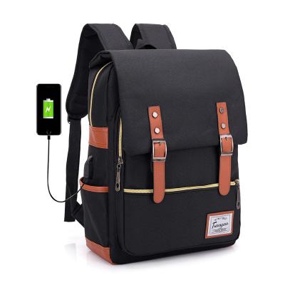 China With 2021New Arrivals Wholesale USB Business Travel Backpack Laptop Bag Fashion Backpacks School Bags For Men Women Girl for sale