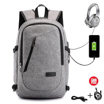 China With 2021Factory Solid Color USB Computer Backpack Direct Left Waterproof Backpacks For Men Laptop Bag Quality Business Travel for sale