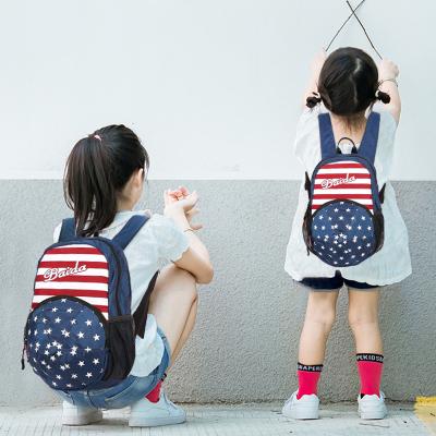 China Waterproof drop shipping 2022 American flag pattern 210D student parent-child children school backpack waterproof wholesale bags for sale