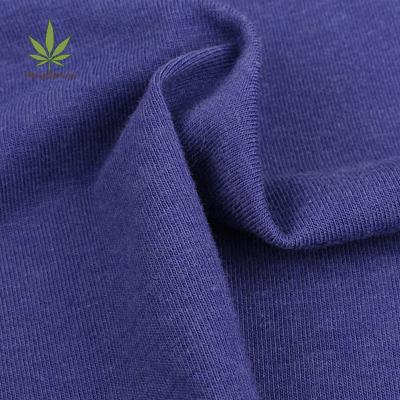 China Anti-bacteria HempSpring Organic Hemp 55% Cotton 45% Jersey Top, Hemp Fabric, Jersey Hemp for sale