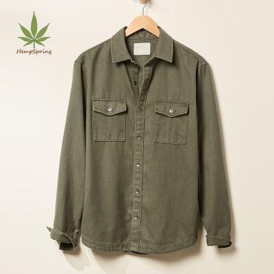 China Hempspring Hemp Dress Shirt Breathable Long Sleeve Men Shirts Organic Cotton Casual Shirts For Men for sale