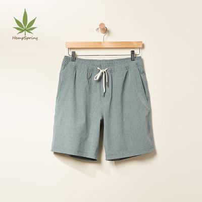 China Hempspring Breathable Hemp Mens Custom Shorts Eco Summer Natural Mens Shorts Organic Mens Sports Shorts for sale