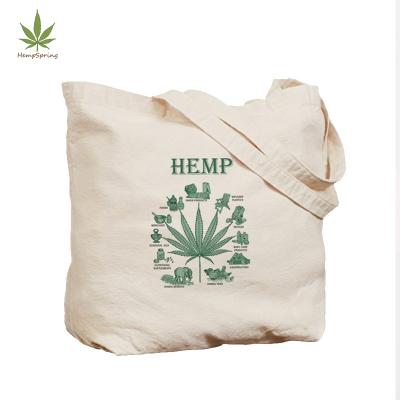 China HempSpring Hemp Packaging Hemp White Eco-Friendly Eco Friendly Hemp Bags Jute Hemp Bags Sustainable Shopping for sale