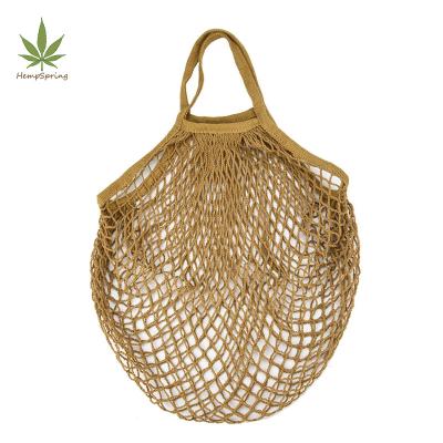 China HempSpring 100% Eco-Friendly Hemp Twine Bag Hemp Packaging Bag Sustainable Packaging Organic Hemp Hand Tied Bags for sale