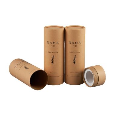 China Hot Sale Recycled Paper Materials Cylinder Packaging Tube Cardboard Box Coffee Tea Paper Packaging Tube for sale