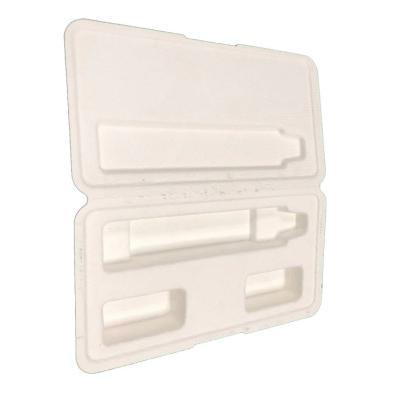 China Recycled Degradable Eco-Friendly Molded Bio Pulp Tray For Electronic Insert Packaging for sale