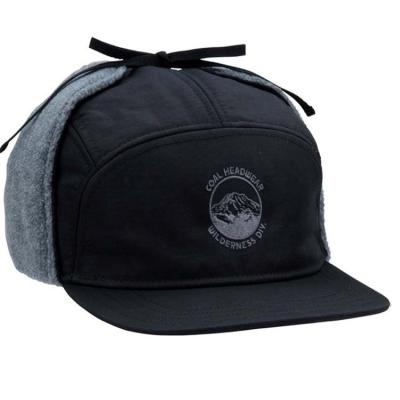 China COMMON Design Logo 5 Panel Hat With Earflaps / 5 Panel Hat With Earflaps for sale