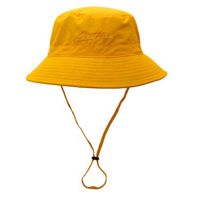 China Custom Reversible Head Sun Protector Character Image Outdoor Bucket Hat With String for sale