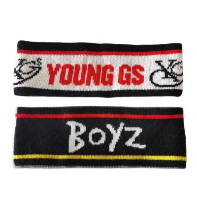 China Free Logo Knitted Elastic Headband Custom New Fashion Street Wear Yoga Sports Headband Cotton Headband for sale