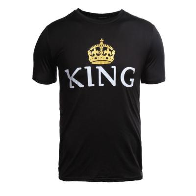 China Anti-pilling wholesale cotton printing fitness men's T-shirt for sale