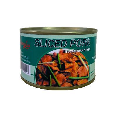 China No Colors RTS Artificial Canned Pork Meat Sample Sliced ​​Factory Supply Easy Open for sale