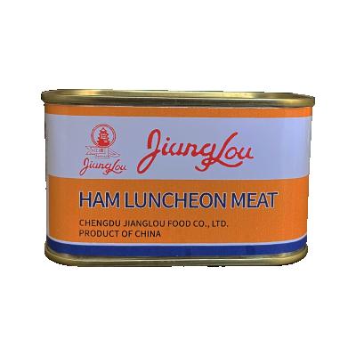 China Artificial color RTS did not canned 200g pork ham luncheon meat food convenient by wholesale for sale