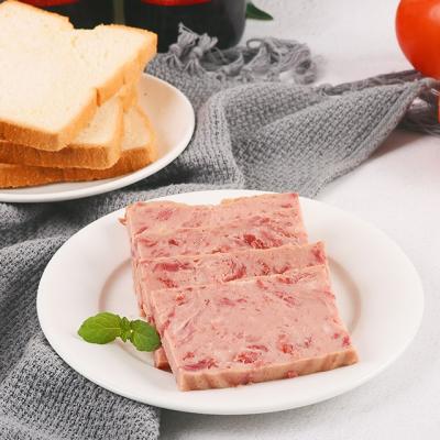 China No Round Shape 400g*24 85% Tinplate Colors Tinplate Canned Food Artificial Pig Meat Ham Luncheon NC Supplier for sale