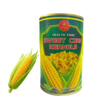 China Artificial Color Not Canned Custom Order Vegetable Corn Round Tin Can 425g*24 Long Storage Healthy Span for sale