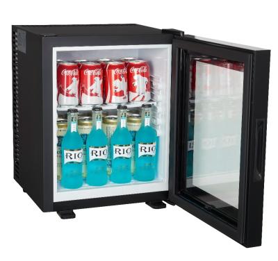 China SC-35SA35L THERMOELECTRIC showcase, 35L mini hotel fridge with glass door, 35L glass door minibar for sale