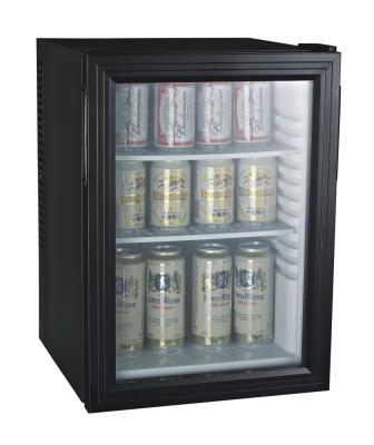 China THERMOELECTRIC SC-40SA no showcase 40L, glass door thermoelectric minibar, no noise glass door hotel niose glass minibar for sale