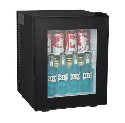 China SC-28SA 28L THERMOELECTRIC silent mini fridge with glass door, silent withour vibration for sale