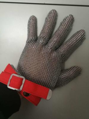 China Stainless Steel Mesh Safety Gloves , Kitchen Safety Meat Slicer Gloves for sale