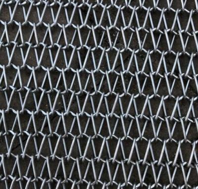 China Iron Balance Weave Spiral Wire Mesh Conveyro Belt For Oven , Food Drying , Cooking , Freezing for sale