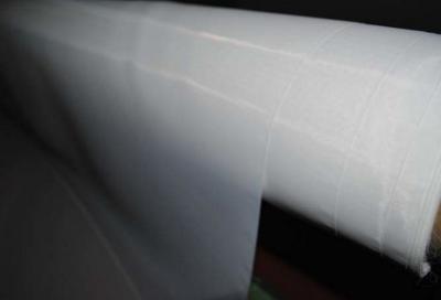 China Low Elasticity PET Silk Screen Mesh Roll With White Monofilament Polyester for sale