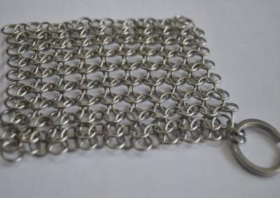 China Malha do anel/purificador de aço inoxidável redondos de Chainmail para o Kitchenware de limpeza à venda