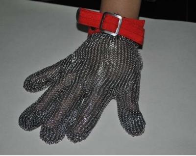 China Safety Wire Mesh Stainless Steel Gloves For Protection Industry , Five / Three Finger Type for sale