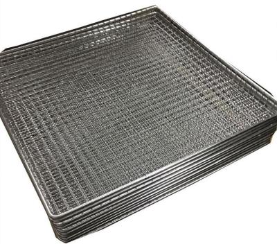 China Woven wire grill mesh basket for holding glass plate stainless steel 304 for sale