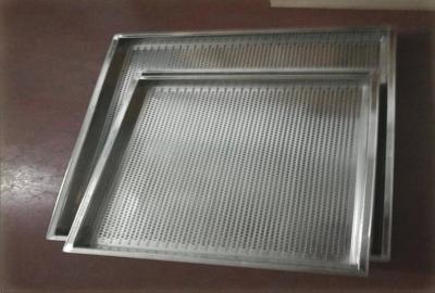 China 304 Stainless Steel Wire Mesh Tray With Rectangular For Filtering for sale