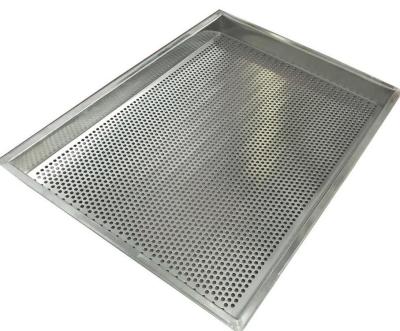 China 316  Stainless Steel Mesh Tray Oven Metal Perforatted Baking 2.0mm Thickness for sale