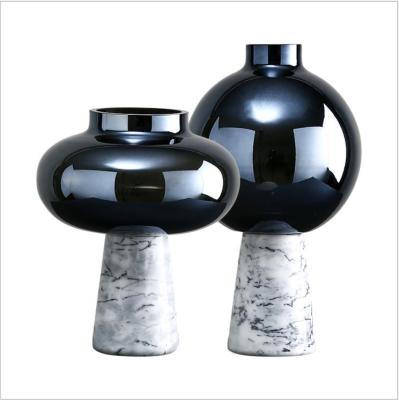 China Modern Mini Marble Planter Pots Home Decor Wholesale Cheap Wholesale Decorative Pot Attractive Modern Wedding Small For Home for sale