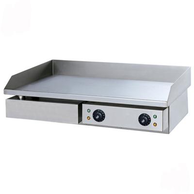 China Restaurant Commercial Countertop Electric Burger Griddle with 10mm thickness Flat Plate for sale