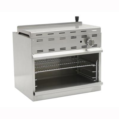 China Hotels 24 Inch Gas Commercial Infrared Salamander Grill with Three Rack Position For Restaurant RCM24 for sale