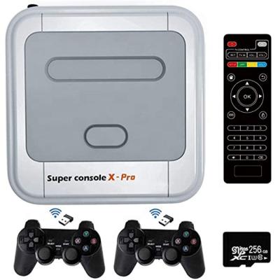 China LAN/Wifi Video Game Console Retro WiFi Pro 4K HD TV Super X Console Video Game Consoles For PS1/N64/DC With 50000+ Games With 2.4G Wireless Controllers for sale