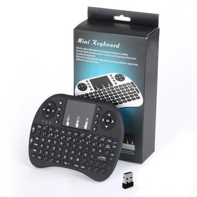 China Radio 3 Color Backlit Air Mouse i8 Mini Wireless Keyboard 2.4ghz with Touchpad for Super Console PC Mini Box /TV box for sale