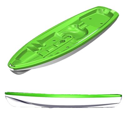 China Different color for deck and factory price bottom plastic hollow body blowing HDPE to sit on canoe kayak top single fishing cheap fishing for sale canoe/kayak wholesale for sale