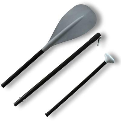 China Unisex Aluminum Shaft Plastic Blade Adjustable Three Piece Stand Up Paddle SUP for sale