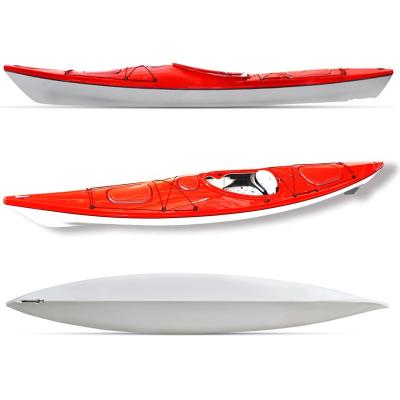 China New Arrival Acrylic And ABS Fishing Sea Kayak For Fishing With Pedals Ocean Kayak Rigid Kayak for sale