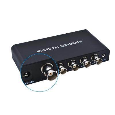 China AOEYOO Metal Coaxial SD HD 3G-SDI BNC Video Splitter For Monitor SDI HD 1x4 1 Into 4 SDI Splitter for sale