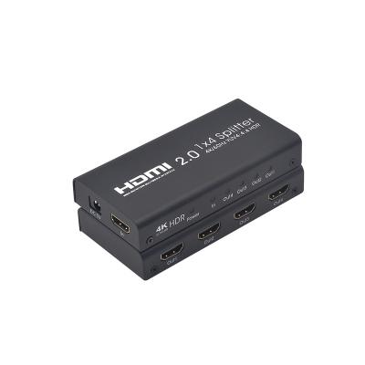 China Factory price AOEYOO HDMI 12 months 18gbps 600mhz Auto EDID High Quality 2.0 1in 4out 1x4 4k60hz HDMI 2.0 Auto EDID Splitter AYS-14V20 for sale