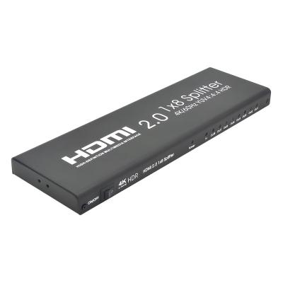 China EDID AOEYOO hdmi splitter 1x8 hdmi splitter 4k hdmi splitter 2.0 8 ports 3d 4k 2k 4K@60Hz for sale