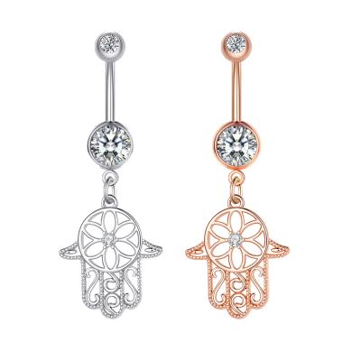 China New Cute Bergamot Stainless Steel Belly Button Ring New Short Design Belly First Rings Shelves Wholesale for sale