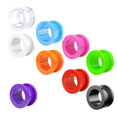 China New Fashion 10Pairs/Set Fashion Flesh Tunnel Body Ear Plug Mixed Plastic Jewelry For Women Girl for sale