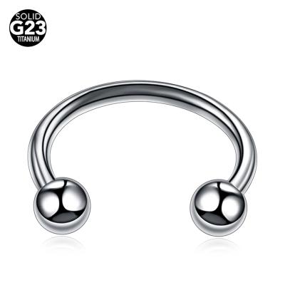 China FASHIONABLE Helix G23 Titanium Ear Gauges Ear Tunnel Labret Nose Rings Septum Piercings Lip Rings CBR Body Jewelry for sale