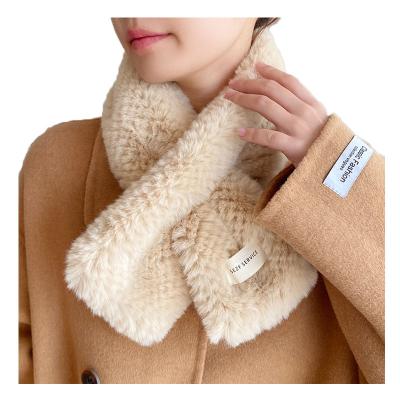 China Spring Winter Fashion Women's Short Fur Scarf 5 Colors Rabbit Neck Scarves Warm Warm Fur Scarves for sale