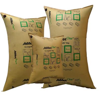 China OEM Waterproof Brown Kraft and Wetproof Dunnage Inflator Kraft Paper Air Bag for sale