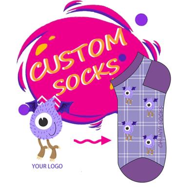 China QUICK DRY CY Customized Funny Cool Socks Short Socks Men Unisex Custom Socks for sale