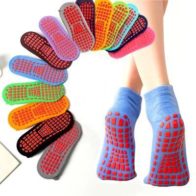 China CY Early Home Education Trampoline Socks Breathable Popular Wholesale Adult Kids Yoga Socks Non-slip Socks for sale